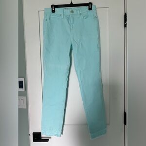 Lilly Pulitzer Aqua Straight Leg Jeans